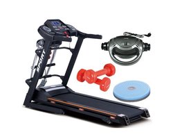 Loopband fitness - inklapbaar - met hartslag functie - 15 graden hellingshoek