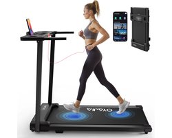 Loopband Inklapbaar - 1-12km/u - Wandelband - Walking Pad - Opvouwbare Loopband - Walkingpad - Treadmill - Loopband Elektrisch - Zwart