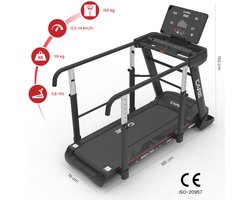 Loopband met steunstangen - 14km/u - MED-740 - MEDLINE