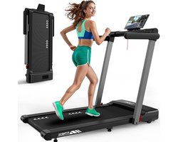 Loopband – Treadmill – Wandelpad – Hardloopband – Fitnessapparaat – Bluetooth – 2,5 PK Motor – Inklapbaar Met 7% Hellingshoek