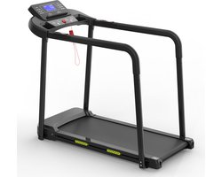 Loopband voor Senioren - Walking Pad met Verlengde Handrails - Opvouwbaar - Belastbaar tot 135 kg - Wandelpad met Groot LED-display