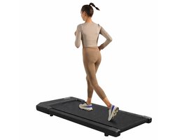 Loopband voor Thuis 2 in 1 - Wandelband en Hardloopband - 2.5PK Motor - Tot 6 km/u - LCD Display - Opvouwbaar Onder Bureau - 300LBS Draagvermogen - Compacte Fitness Loopband met Afstandsbediening en Bluetooth