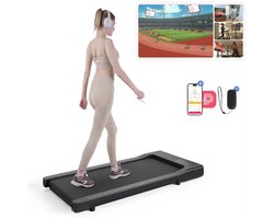 Loopband - Voor Thuis en Kantoor - 2,5 pk motor 1-6 km/u snelheid - antislip schokabsorptie - draagbare loopband - oefenmachine