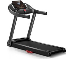 Loopband voor Thuisgebruik Opvouwbaar 14 km/u, Loopband met hartslagsensor, App en geavanceerde geruisarme motor, Loopband voor Thuis met 12 trainingsprogramma's, Maximale belasting 136 kg