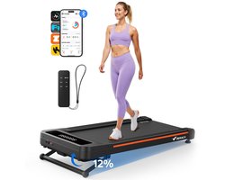 MERACH Elektrische loopband - 3.5HP - Snelheid 1~6.5 km/h - 12% Verheffing - LED-scherm - APP Verbonden - Afstandsbediening - Maximaal gewicht 150 kg