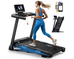 MERACH Hellingsloopband voor thuis - 3 niveaus van verstelbare helling - 0.8~12 km/h - Compatibel met APP