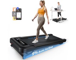 MERACH Loopband - 9 niveaus - 9% helling - 2.5HP - 1~6 km/h - Verbonden met APP - Magnetische afstandsbediening - LCD-scherm - Stil