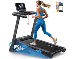 MERACH Opvouwbare loopband - Elektrische helling 15% - Snelheid 0.8-12 km/h - Motor 1.25CHP - Bluetooth APP Verbonden