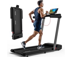 MettleMatic loopband voor thuis - 4-in-1 Opvouwbare loopband - 2,5 pk motor tot 12 km/u - dubbel LED-display - 12 programma's en APP-compatibel - draagvermogen van 120 kg