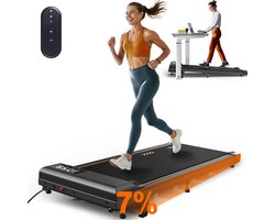 MettleMatic Walking Pad voor thuis - 7% helling - Loopband met 2,25 PK motor - 1-6 km/h - 7-laags loopoppervlak - geen montage nodig