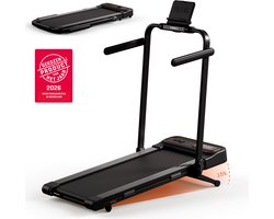 Moov Walk Plus Loopband Inklapbaar met Helling 15% - Walking Pad - Opvouwbare Wandelband - Treadmill 1-8 km/u - Incl. Accessoires