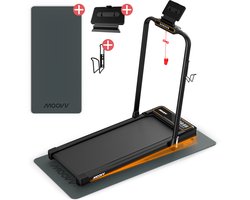Moovv SmartStep Pro v3 Incline Loopband Inklapbaar - Walking Pad met 10% Hellingfunctie – Opvouwbare Wandelband - Treadmill 1-12 km/u – Incl. Accessoires