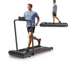 MzShop - Loopband Inklapbaar - Home trainer - Loopbanden - Loopband fitness - Loopband voor thuis - Met helling functie - 1 tot 10 Km Per uur - Zwart