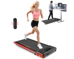 NETTLIFE loopband - elektrische loopband - 6 km/u - Stil - 0–6% helling Walking Pad - met LED-display en afstandsbediening - Under Desk Treadmill - - voor thuis of op kantoor - Walking Pad