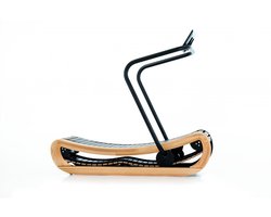 NOHRD Sprintbok Loopband Beukenhout Vintage – Houten Hardloopband – Gebogen Zelfaangedreven Loopband – Geruisloos & Onderhoudsvrij