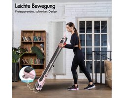 Onder Bureau Loopband met Handgreep - 2-in-1 Wandelen en Joggen - 3,2 PK Motor - 140 kg Draagvermogen - Bluetooth Verbinding - LED Display - Roze - Draagbaar Ontwerp voor Thuis en Kantoor
