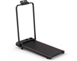 Opvouwbare loopband met 7% helling - 3-in-1 loopband Motor 2,5 pk- Walking Pad 1-8 km/u instelbaar - Oppervlak 38,5 x 90 cm - Zwart