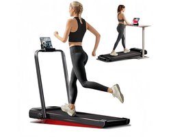 Opvouwbare loopband voor thuisgebruik met hellingfunctie (tot 9%) en een maximale snelheid van 12 km/u. Uitgerust met een borstelloze motor van 3,0 pk, 12 voorgeprogrammeerde programma's en een maximale belasting van 136 kg.