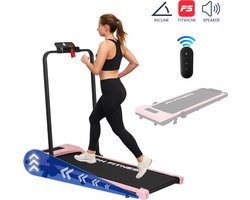 PH Fitness Jogger Pro Loopband – Incline & Handmatige Helling – Opvouwbaar / Inklapbaar – CR-A1F-3 – Pink / Roze – Bluetooth Speaker – Fitshow App – Walking Pad – Loopband voor Thuis – Loopband Fitness