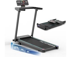 PH Fitness Loopband 12 km/u – Opvouwbare Treadmill – Bluetooth App Wandelband 1.5PK Motor - TH900 – 130KG – Hometrainer voor Thuis - Hyrox - Veiligheidssleutel – 12 Programma’s