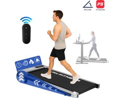 PH Fitness Loopband – 8 km/u – Incline & Handmatige Helling – Opvouwbaar / Inklapbaar – B1S – Gray / Grijs – Fitshow App – Walking Pad – Loopband voor Thuis – Loopband Fitness