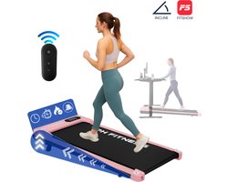 PH Fitness Loopband – 8 km/u – Incline & Handmatige Helling – Opvouwbaar / Inklapbaar – CR-B3 – Pink / Roze – Fitshow App – Walking Pad – Loopband voor Thuis – Loopband Fitness