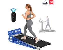 PH Fitness Loopband – 8 km/u – Incline & Handmatige Helling – Opvouwbaar / Inklapbaar – CR-B3 – Silver / Zilver – Fitshow App – Walking Pad – Loopband voor Thuis – Loopband Fitness