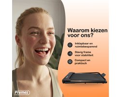Premes - Loopband Pro V1 - Inklapbaar - 1-10 km/u - Met LED - Display - 3% Helling - Met Tablethouder - Loopbanden Voor Thuis - Hardloopband - Wandelband - Met Helling - Walking Pad - Treadmill - Fitness Apparaten - Electrisch - Opvouwbaar