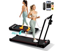 PULSE360 loopband inklapbaar: lopen+voetmassage，1-14 km/u, APP-verbinding - 3.0HP - Verlicht benen, verbeter doorbloeding - Ideaal cadeau voor senioren & zittende mensen