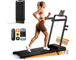 PULSE360 loopband inklapbaar voor thuis - 3 handmatige hellingsstanden (3%‑6%‑9%) snelheidsmodus 1‑14 km/u LED-scherm -Opvouwbaar ontwerp Treadmill - Max belasting 135kg-Fitshow Zwift Kinomap