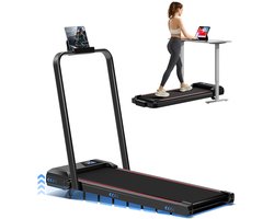 ROBORE CW1F loopmat met 9% helling, 12 km/u, borstelloze motor van 2,5 pk, capaciteit van 136 kg, opvouwbare loopband voor onder het bureau voor thuis en op kantoor