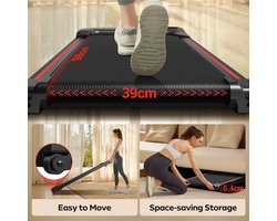 ROBORE X5 Inloopband met 15% Incline & Triple Schokabsorptie - 2.5HP Borstelloze Stille Motor (<45dB), 10 km/u Snelheid, Max. 136kg - Inklapbaar en Draagbaar Loopapparaat met Wieltjes voor Thuis of onder Bureau