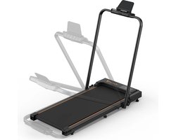 Rustive Loopband - 2 in 1 - Draagbaar - Elektrische Fitness Machine - Hardloopmachine - LED Display - Zwart - 120 x 56 x 100 cm