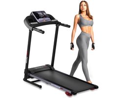 SereneLife Loopband, wandelpad voor thuis, inklapbaar looppad met led-display, Bluetooth App Sync, digitale fitness, wandelpad met helling, tot 10 km/u