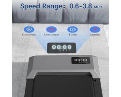 ShaSha Loopband inklapbaar - Digitale display - Loopband voor thuis - 3 in 1 Fitness hardloop oefening machine - Max 136KG - Loopband voor kantoor - Zwart