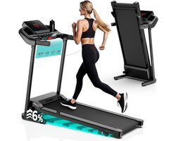Solene Loopbanden Voor Thuis - Loopband Inklapbaar - Opvouwbare Loopband Voor Thuis - Walking Pad Treadmill - Inklapbare Wandelband - Opvouwbaar En Stil - Vering En Demping - Fitness - Dunne En Lichteloopband Voor Thuis - Geen Montage Vereist