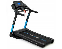 THUNDER® Loopband | PHENOM-S-BLACK | Opvouwbaar en Krachtig | 18 km/u | Breed Loopvlak 45 cm | Bluetooth | App Compatibel | Luidsprekers | Verstelbare Hellingshoek | Max. 160 kg | Veiligheidssleutel | Transportwielen |