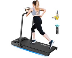 TibaGoods loopband - Wandelband - Hardloopband - Loopband inklapbaar - Hometrainer - Incl. tablethouder - 1-8 km/h - Met 1 extra olie