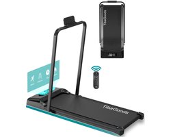 TibaGoods Premium Loopband Inklapbaar - 1 t/m 8 km/h - Hardloopband - Walking pad - Hometrainer - Wandelband voor thuis - Loopband inklapbaar - Sport - Hardlopen