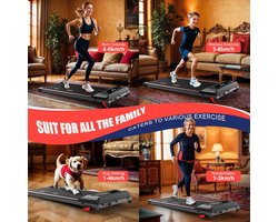 Titel (met Merknaam aan het einde): Novihome TerraWalk P100 Loopband: Compacte Thuistrainer (1-6 km/u), 2.25 Pk Motor, Handmatige 4% Helling, Schokabsorptie (116 x 60 x 15 cm) – Novihome