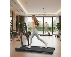 Treadmill 3-in-1 Inklapbaar met App & Bluetooth Speaker – Loopband voor Thuis & Kantoor tot 120 kg – 12 km/u Hardloopband met Groot Loopvlak, LED-Display & Schokdemping – Designbest