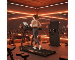Treadmill Inklapbare Loopband met Helling 15% – 12 km/u – 3.0 PK Motor – 12 Programma’s – Stil & Schokabsorberend – Compact Fitnessapparaat voor Thuis – Altameubel