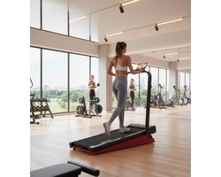 Treadmill voor Thuis met 15% Helling, Inklapbare Loopband met Drievoudige Demping, LED-Display en Afstandsbediening – Max. Belastbaar 136 kg – Altameubel