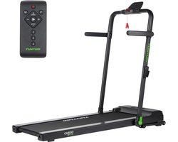 Tunturi Cardio Fit T10 Loopband - Wandelband inklapbaar - Ultra platte walking pad met bluetooth - Hardloopband met 7 trainingsprogramma's - 1.0 to 12 km/u - EU veiligheid gecertificeerd