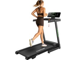 Tunturi Cardio Fit T30 Loopband - Hardloopband met bluetooth - Wandelband - 23 programma's - Inklapbaar - Walking pad - Compact - 0,8 tot 14,0 km/u - EU veiligheid gecertificeerd - Incl Gratis app