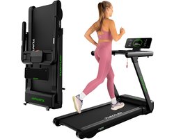 Tunturi Cardio Fit T60 Loopband - Hardloopband met bluetooth - Wandelband - 44 programma's - Inklapbaar - Walking pad - Compact - 0,8 tot 18,0 km/u - EU veiligheid gecertificeerd - Incl Gratis app