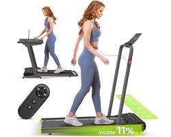 Turbotronic ST-520 Loopband Inklapbaar – Walking Pad Treadmill – Snelheid 0-10 km/u – Compact & Stil - Loopband voor Thuis