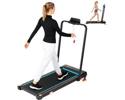 VANKEL XP1 Elektrische Loopband – Verstelbare Helling – 0.75HP DC-Motor - 1 tot 12 km/u - Antislip Loopvlak - 120 KG Draagvermogen - LED Display – Opvouwbaar & Ruimtebesparend