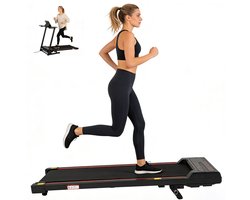 VANKEL XZ1 Elektrische Loopband – Verstelbare Helling – 0.65HP DC-Motor - 1 tot 6 km/u - 99% Voorgemonteerd - 150 KG Draagvermogen - LED Display – Compacte Thuisloopband