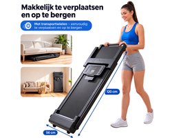 Veya Loopband 2XNC - Inklapbaar – 12 Trainingsprogramma’s - 12% Hellingsfunctie – Schokabsorberend - Bluetooth - 3 Stijlen